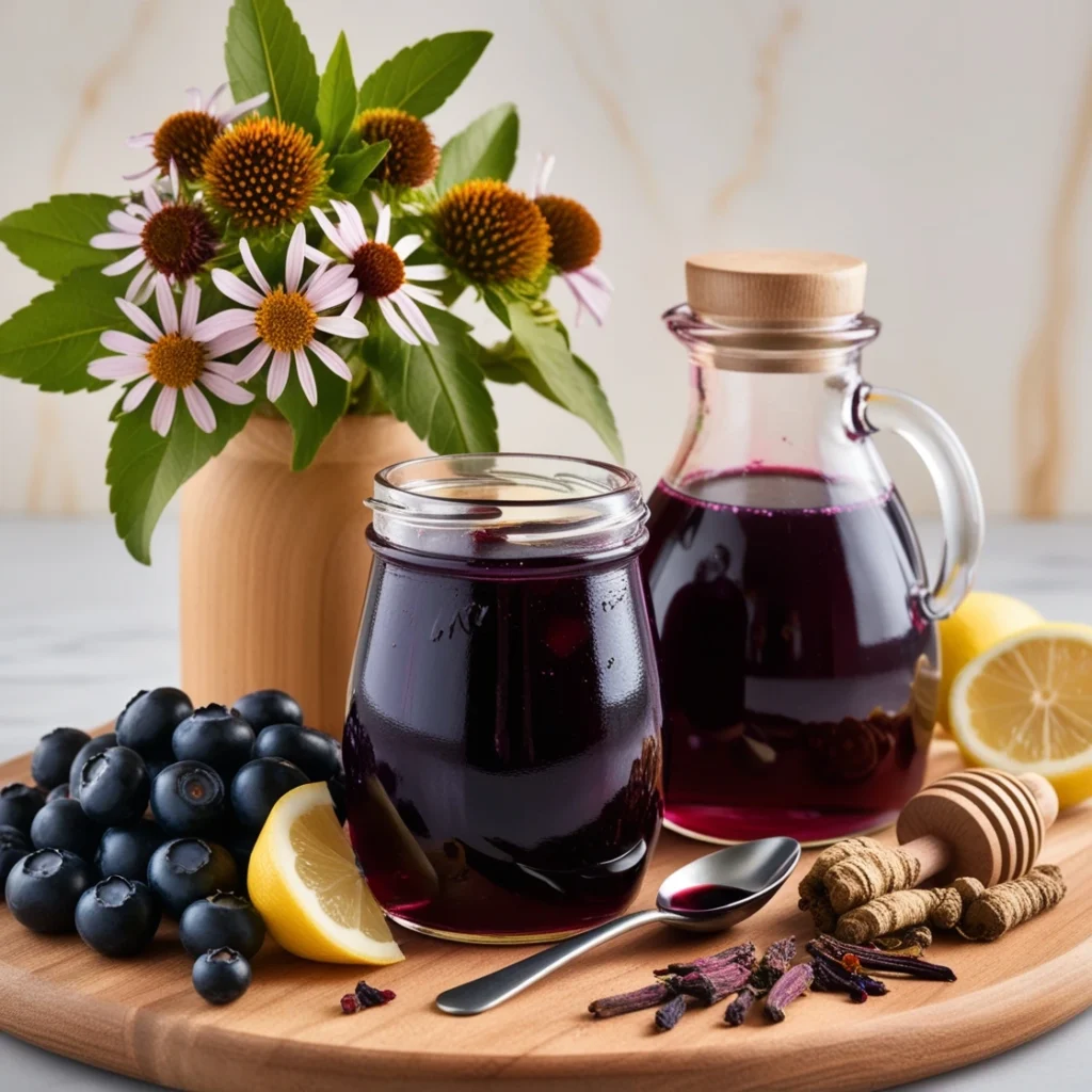 Elderberry Syrup with Echinacea Recipe